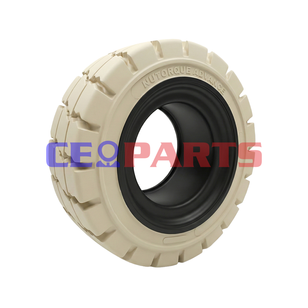 15x4 1/2-8 Neumático macizo Nutorque con anillo de seguridad, no deja huella 15x4 1/2-8 Neumático macizo Nutorque con anillo de seguridad, no deja huella